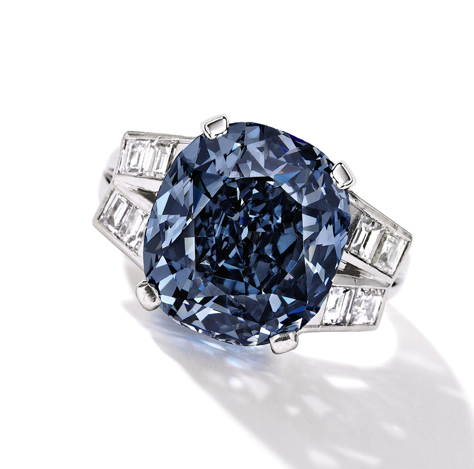Shirley Temple Blue Diamond Ring