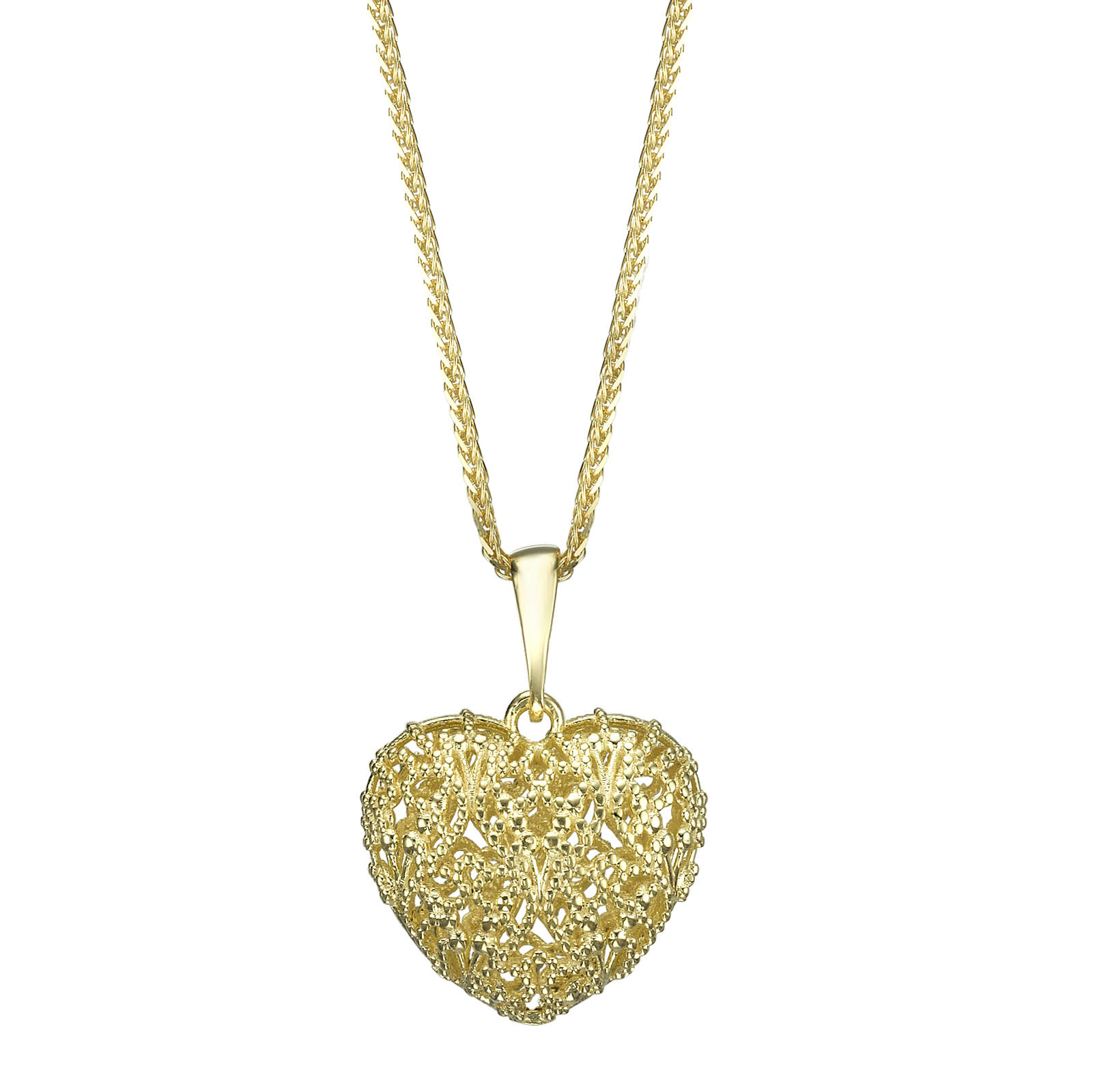  Gold Pendant - Delicate Heart