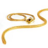 Hand - Knitted Gold Chain