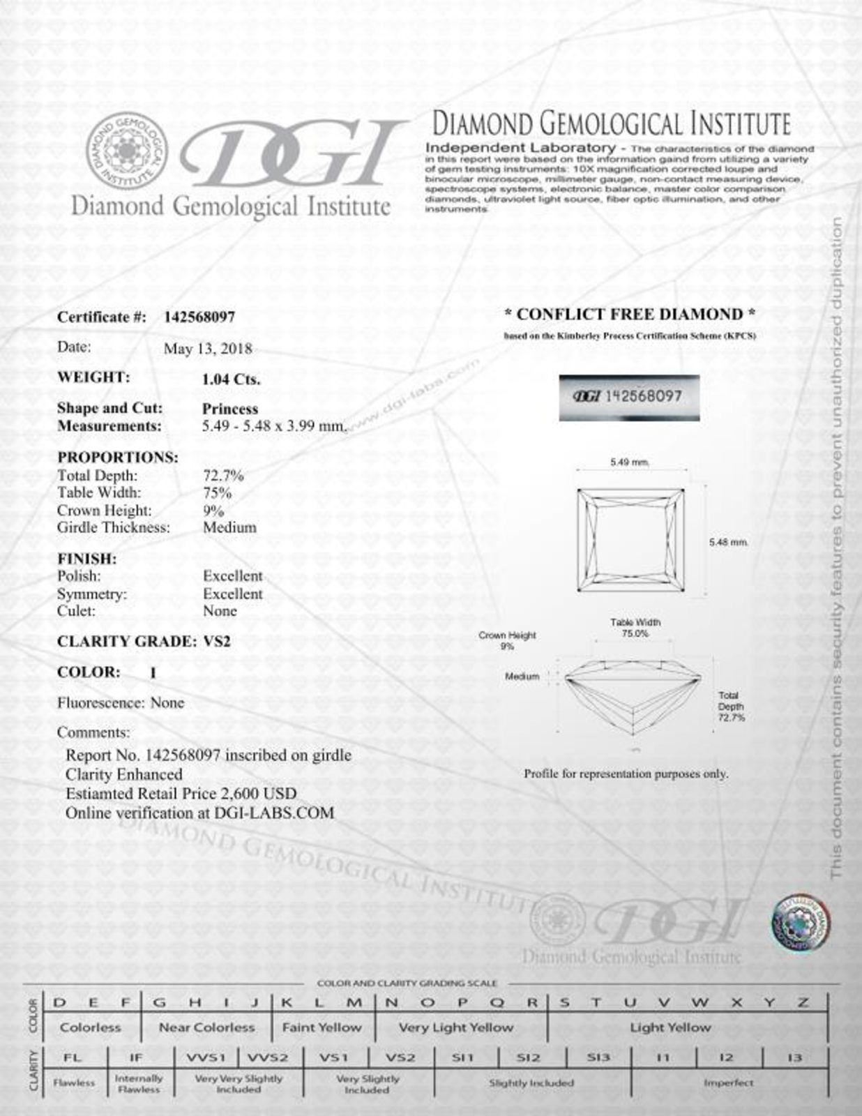 View Images for the Real Certificate