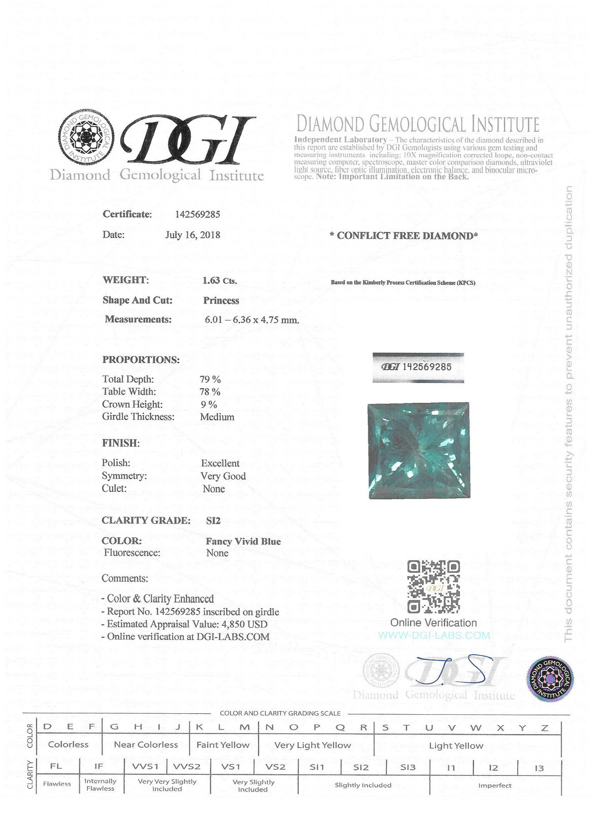 View Images for the Real Certificate