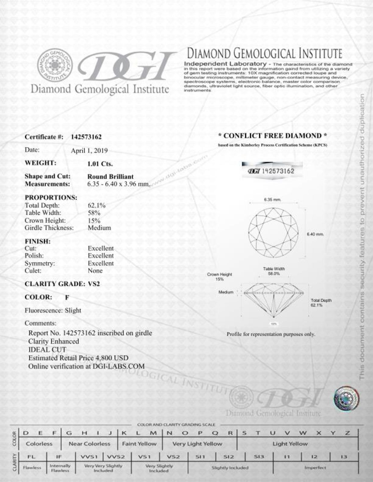 View Images for the Real Certificate
