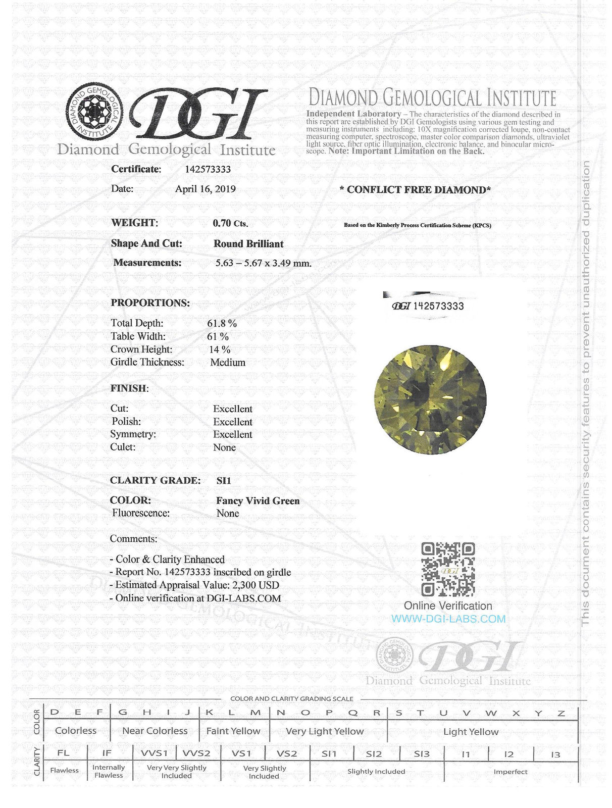 Check eBay Images for the Real Certificate