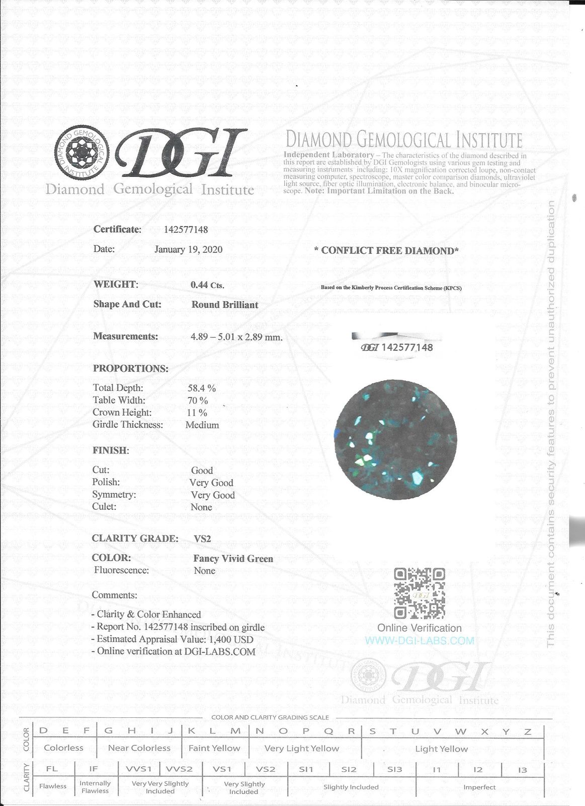 View Images for the Real Certificate