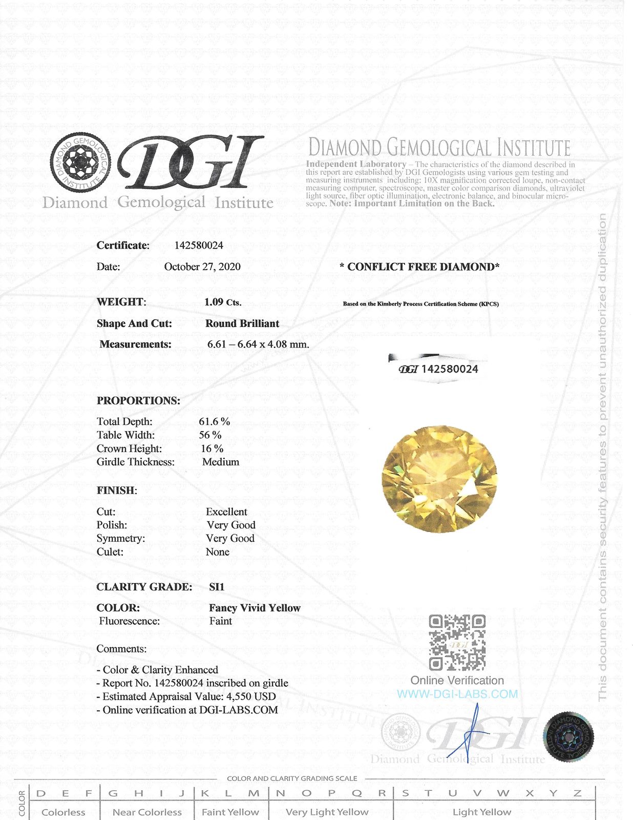 View Images for the Real Certificate