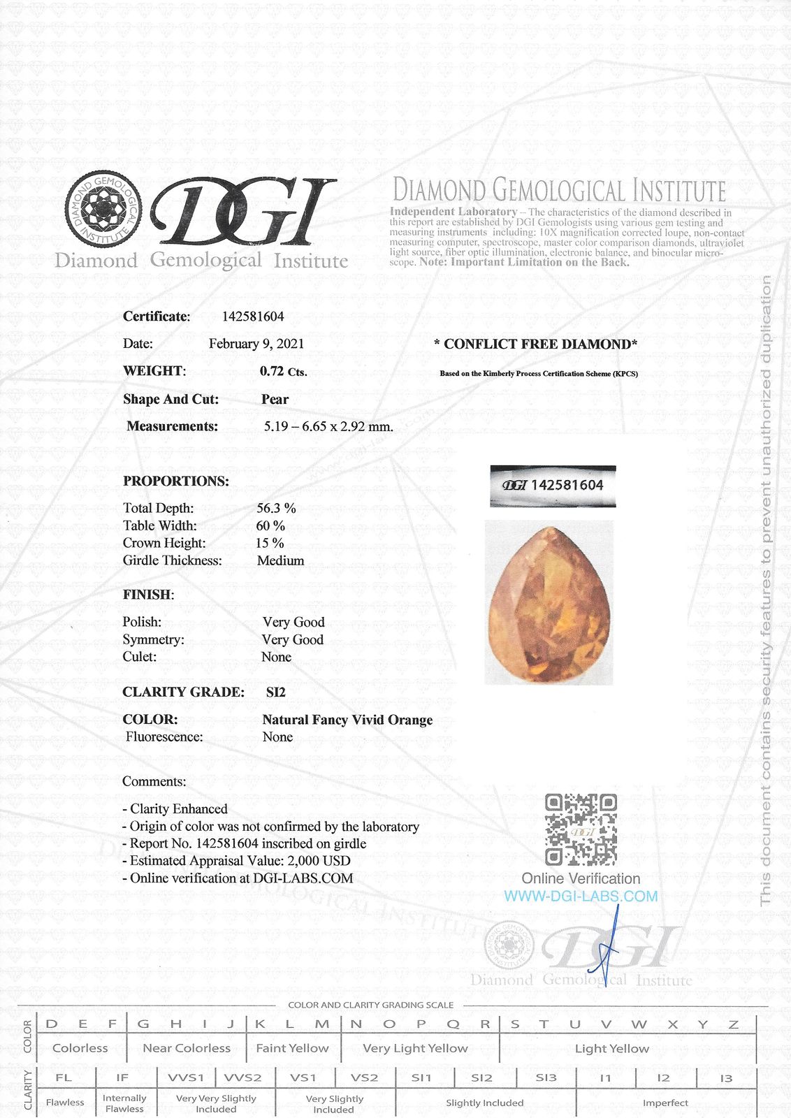 View Images for the Real Certificate