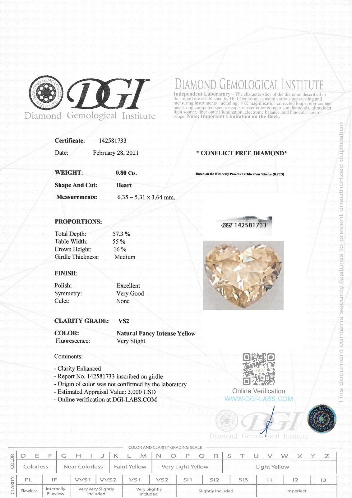 Check eBay Images for the Real Certificate