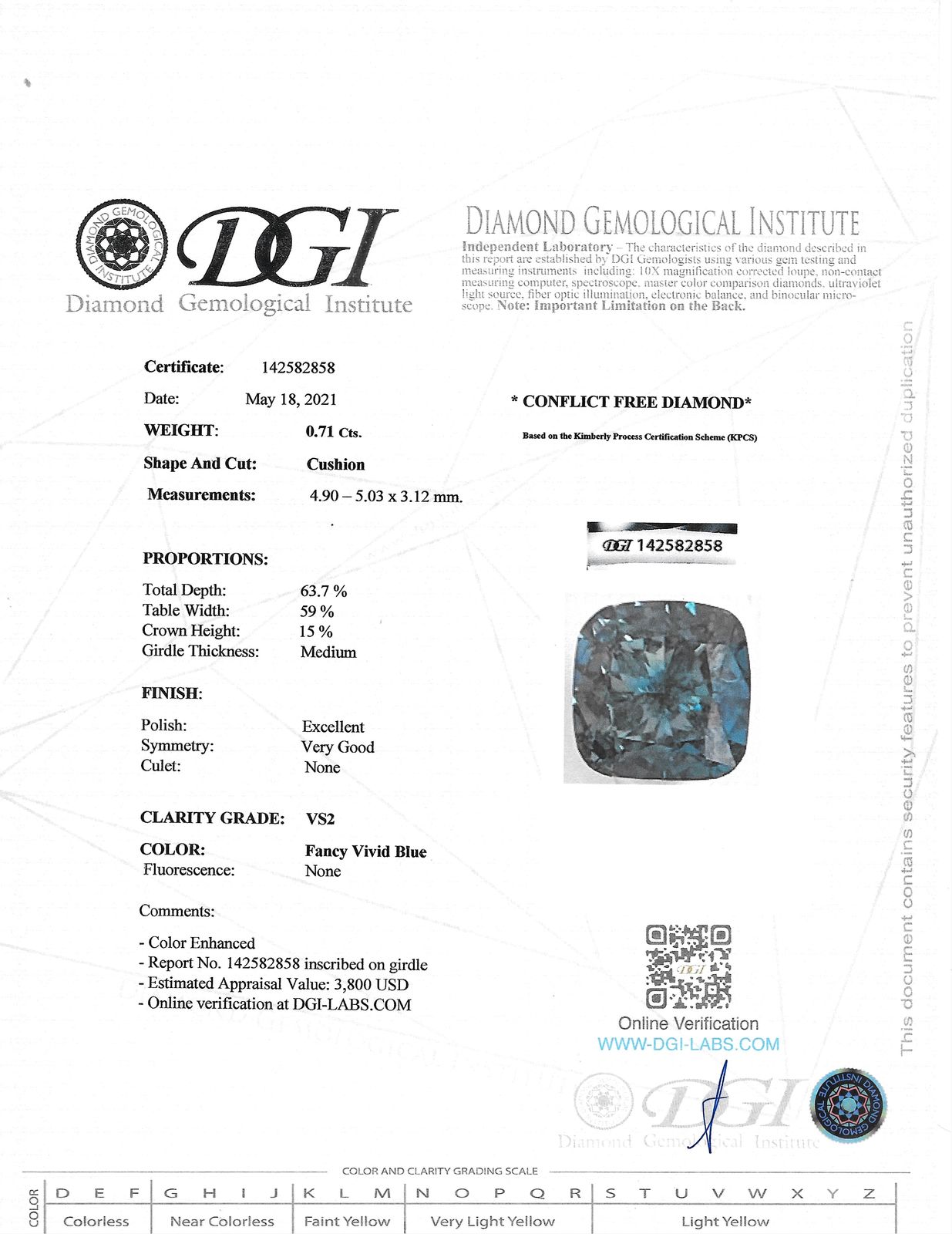 Check eBay Images for the Real Certificate
