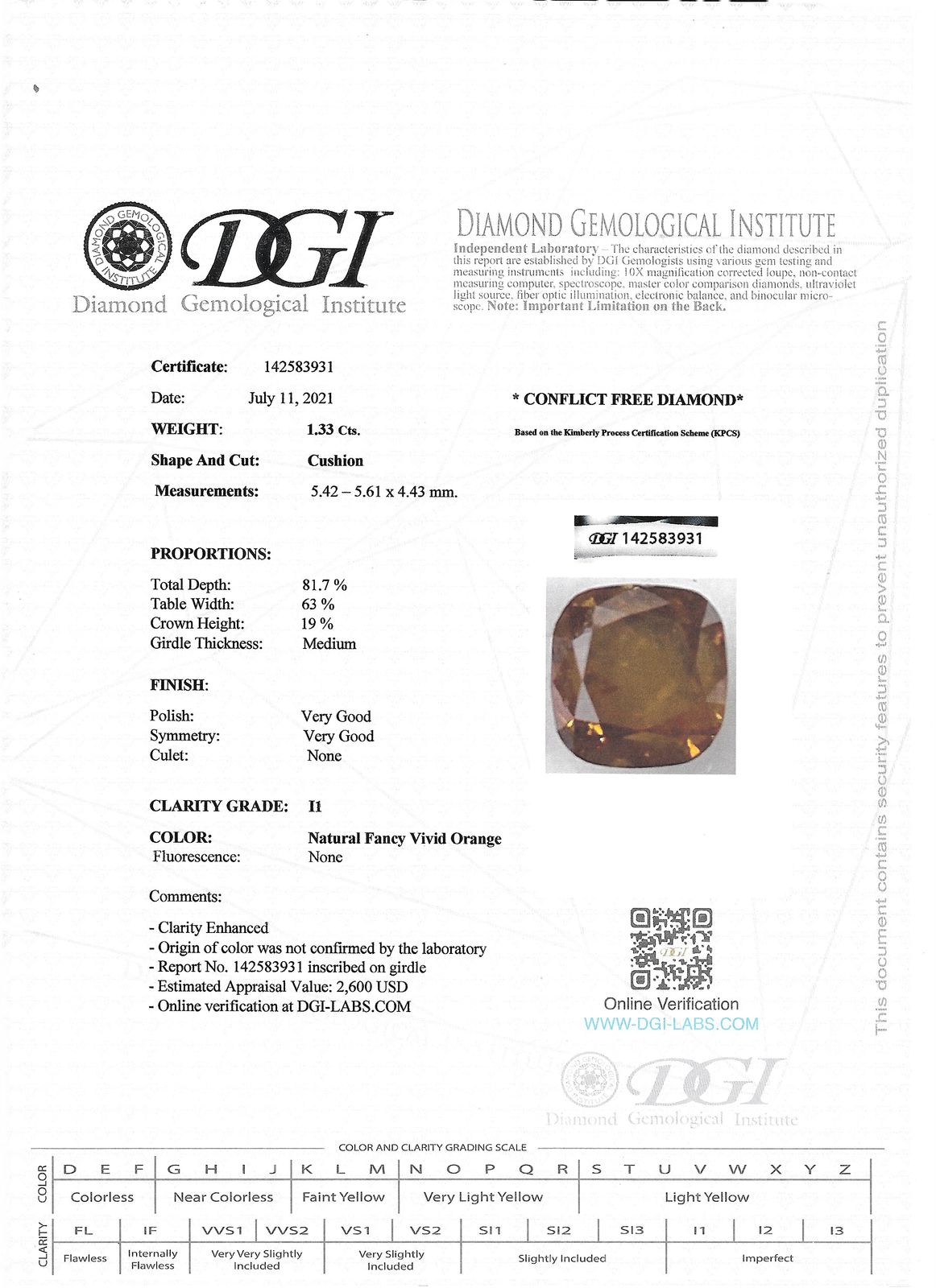 View Images for the Real Certificate