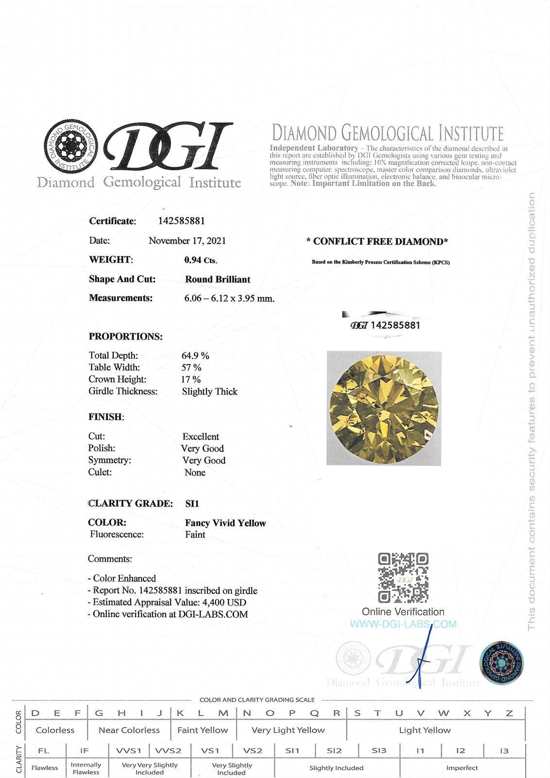 View Images for the Real Certificate