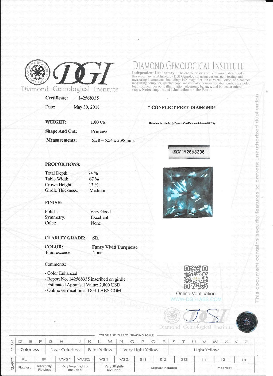 Check eBay Images for the Real Certificate