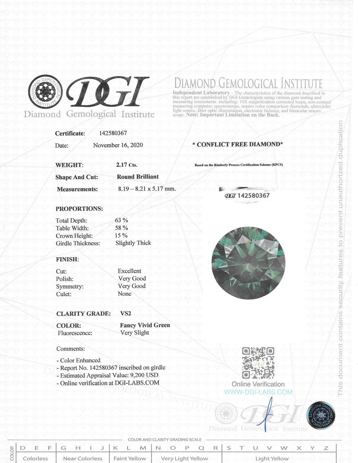 View Images for the Real Certificate