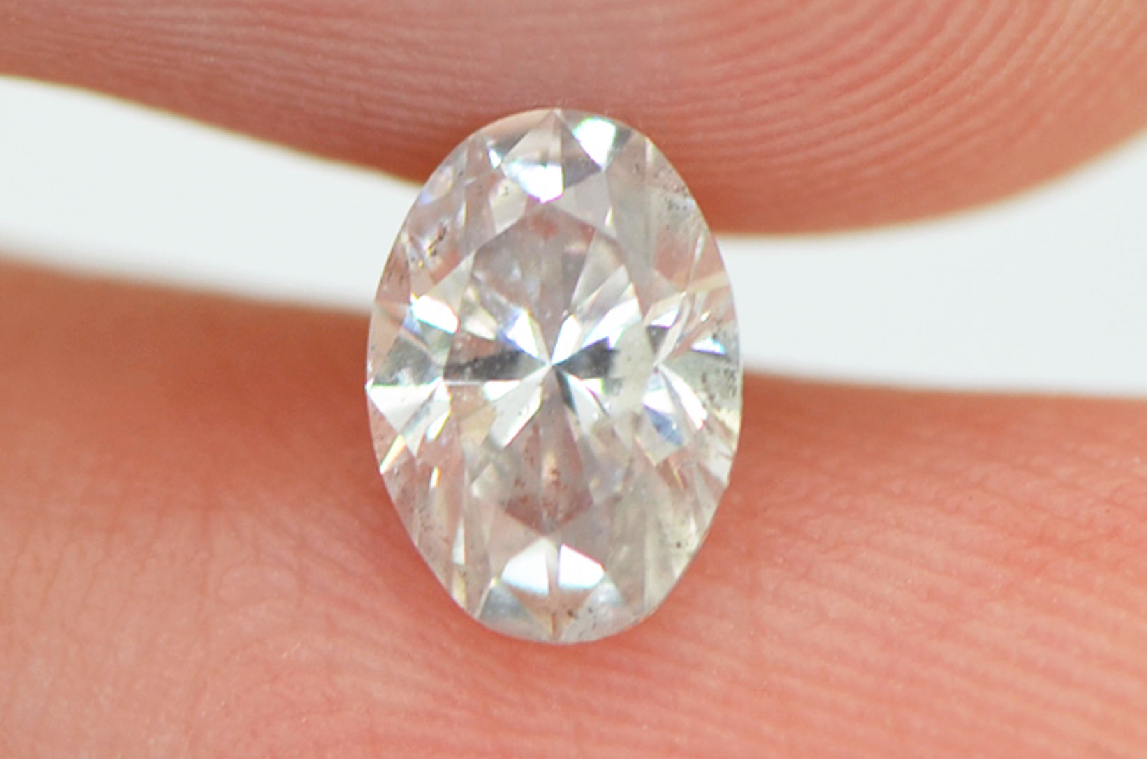 Oval Shaped Diamond White Loose F/SI2 Certified Real Natural Enhanced 0