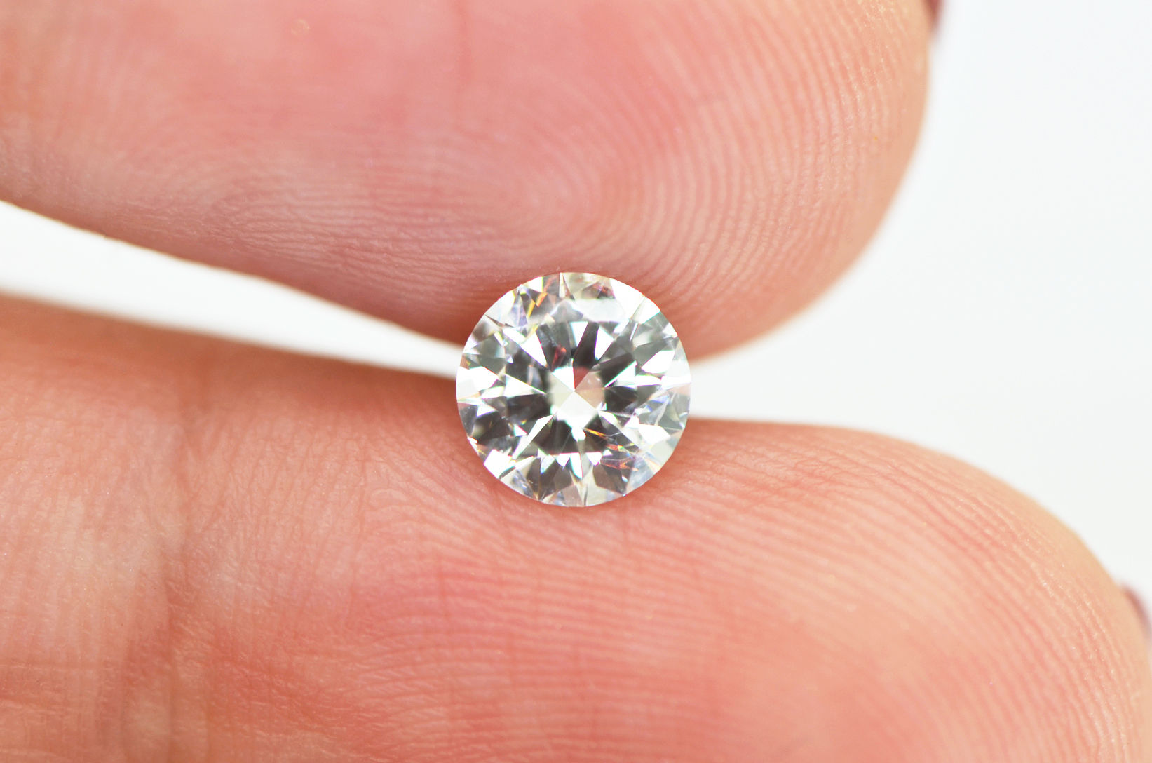 Round Cut Diamond Natural Loose G/SI1 Certified Enhanced Polished 0.80