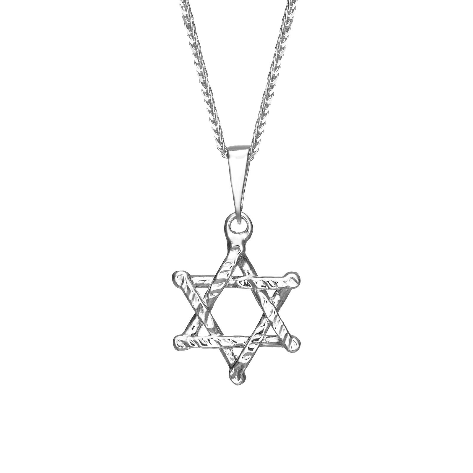 Lex /& Lu 14k Yellow Gold Childrens CZ Star of David Pendant