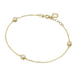 צמיד זהב עם שילוב יהלומים