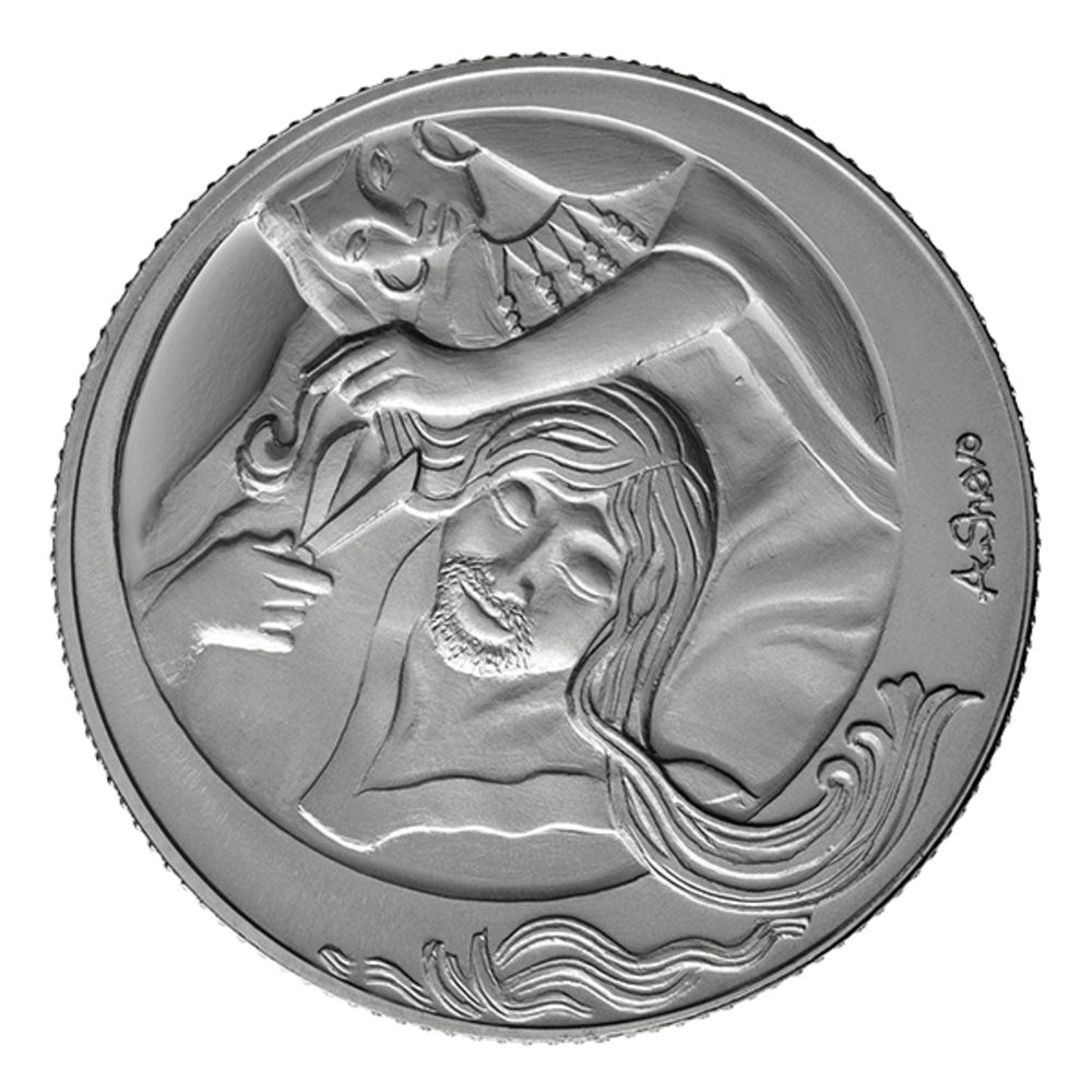 1 Oz Biblical 999 Moses at the Burning Bush silver coin The Holy Land Mint