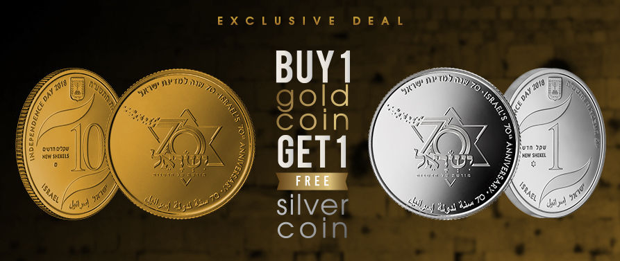 Israel/'s 71th Anniversary Silver//925 Prooflike Coin 30mm 14.4 gr 2019