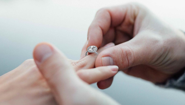 Jewel Bear Pave Setting Engagement Ring