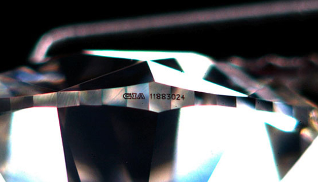 Diamond Engraving on The Girdle