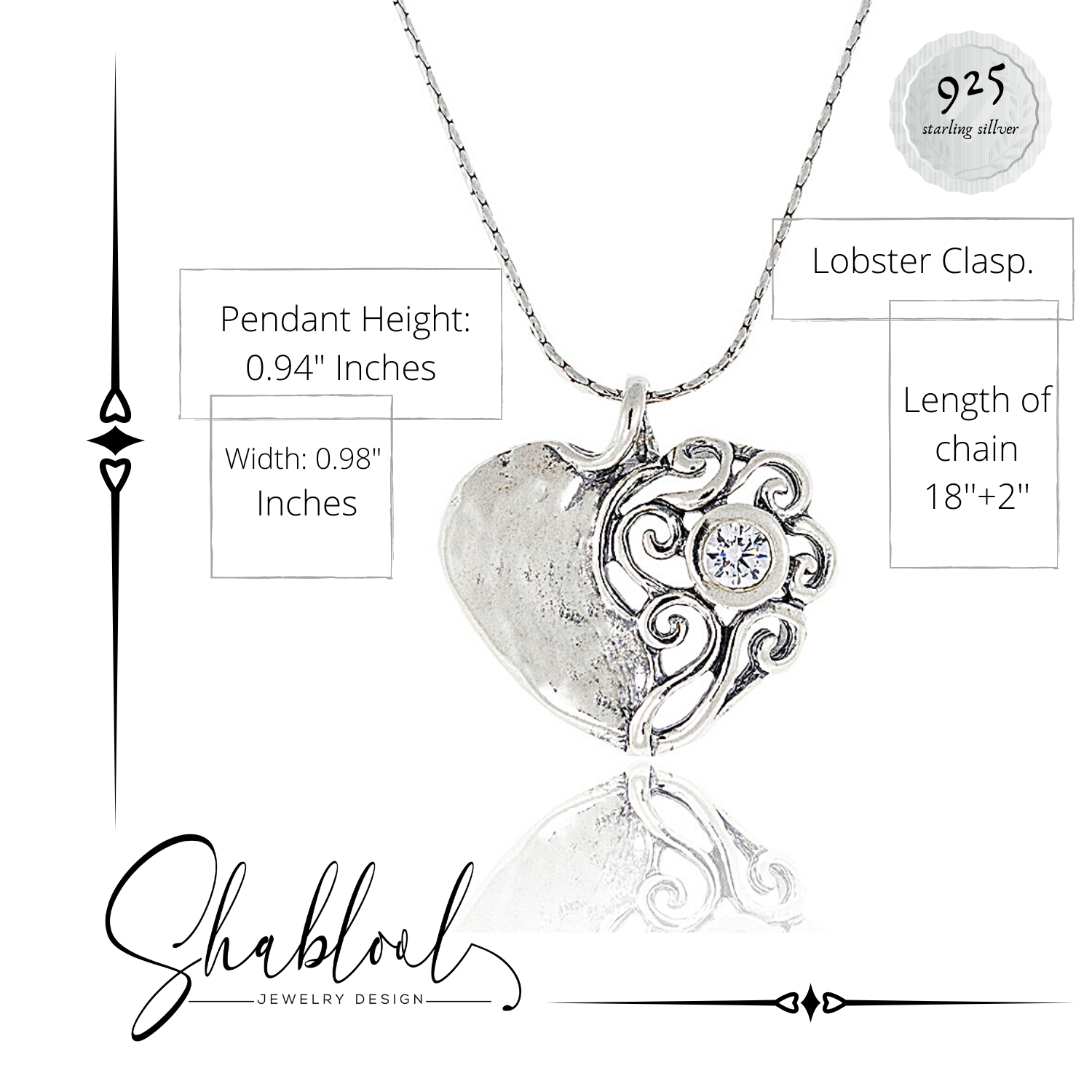 New Shablool Jewelry Elegant White White CZ Necklace for Women 