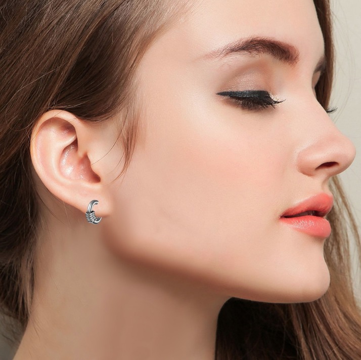 ピアス LESS IS MORE silver ring earrings Amazon.com: 925 Sterling Silver Round CZ Cubic Zirconia