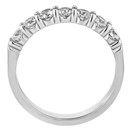 Eternal Joy&trade; STANDARD 14K White Gold 7 Stone Shared Prong Band Diamond 2.00 Ctw