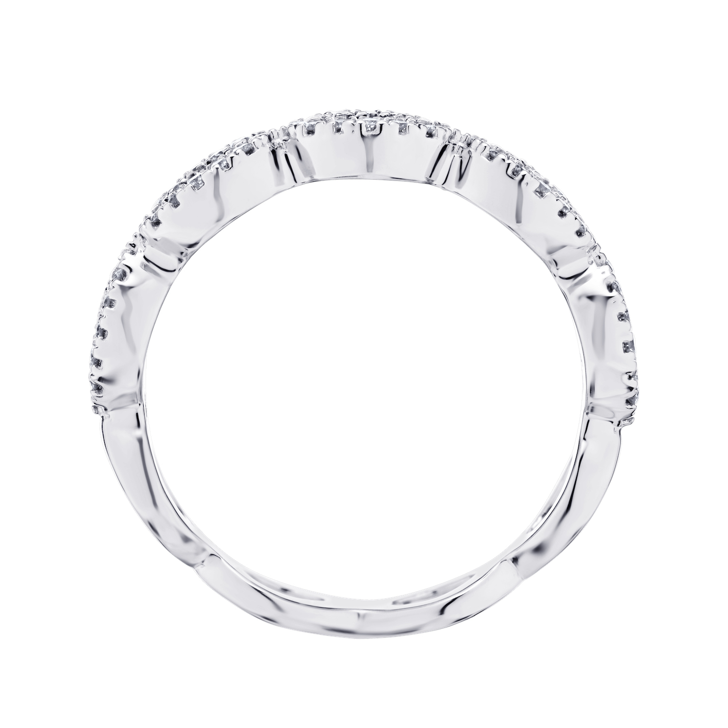 TriUnity&trade; 14K White Gold Marquise Shape Halo's With Color Stone Center 0.34 Ctw