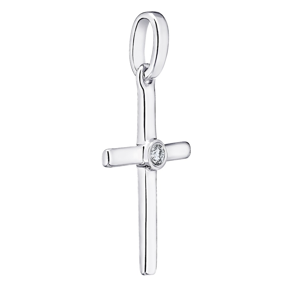 14k White Gold Diamond Pendant 0.02 Ctw Available in White, Yellow or Rose Gold