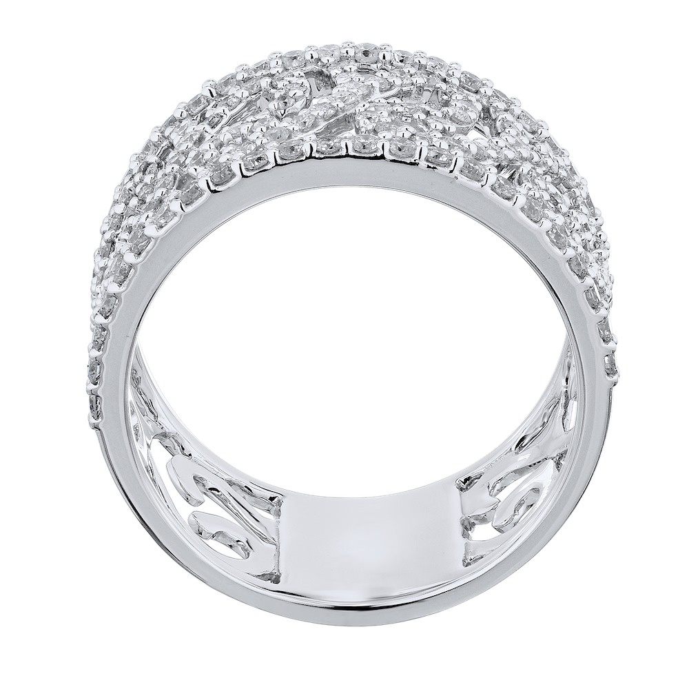 14k White Gold Ring Diamond 0.85 Ctw Ring