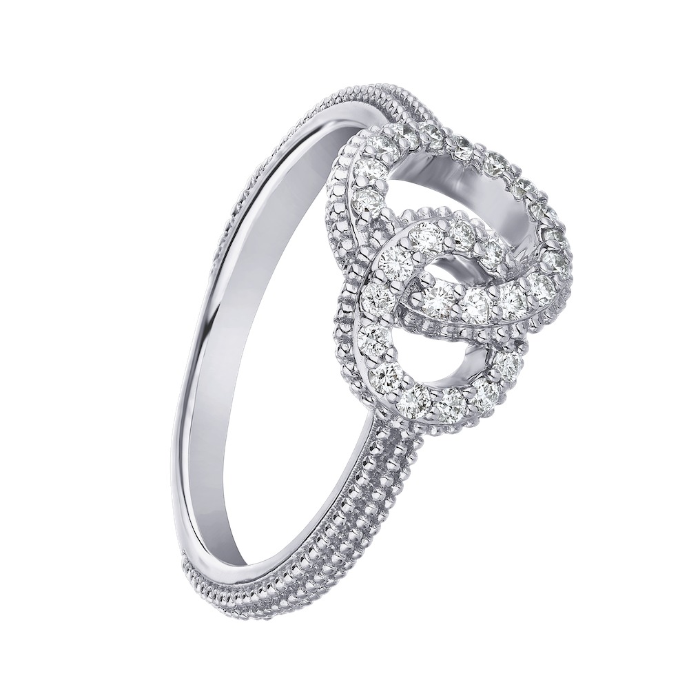 14k White Gold Ring Diamond 0.25 Ctw Ring