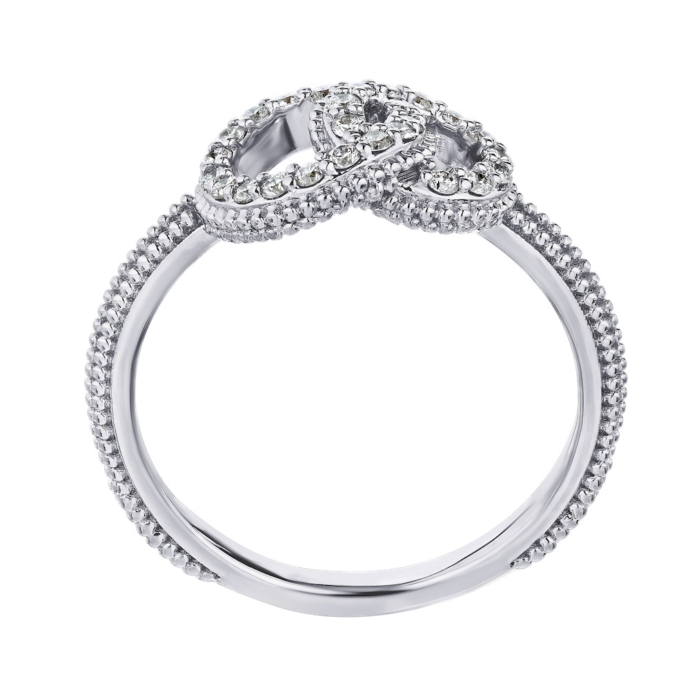 14k White Gold Ring Diamond 0.25 Ctw Ring
