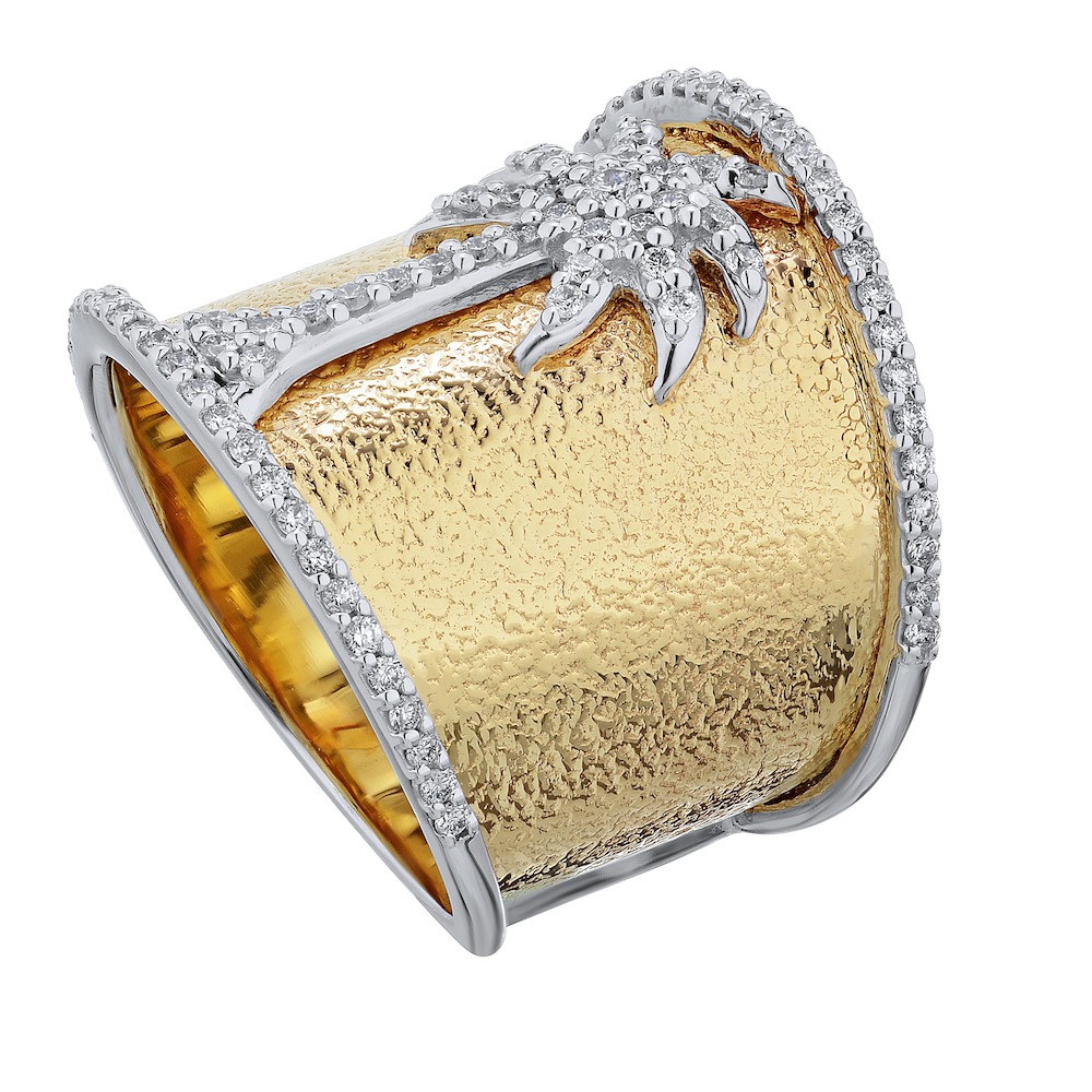 OCEANITY &trade; 14k Two Tone Ring Diamond 0.50 Ctw Ring