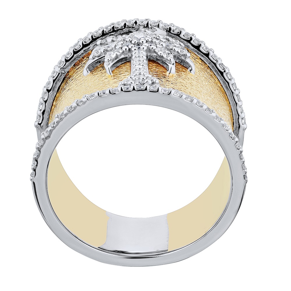 OCEANITY &trade; 14k Two Tone Ring Diamond 0.50 Ctw Ring