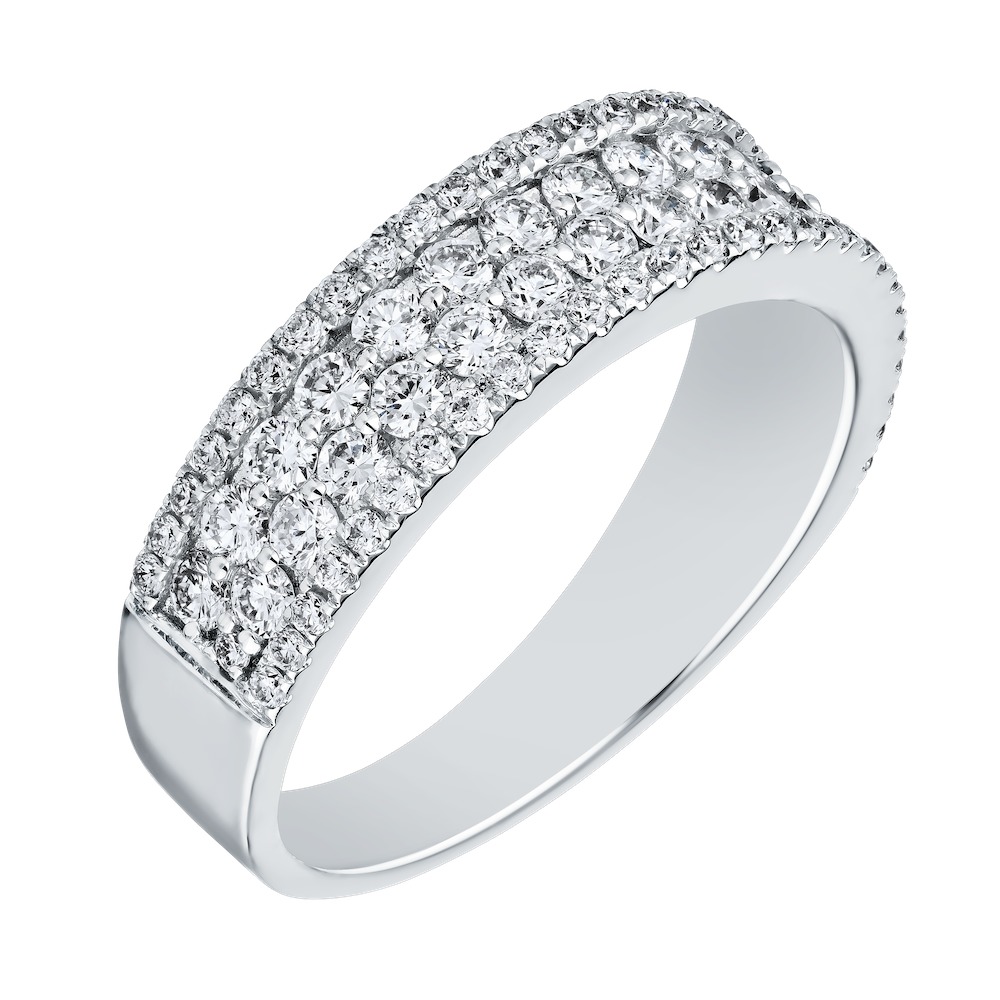 14k White Gold Ring Diamond 1.00 Ctw Ring