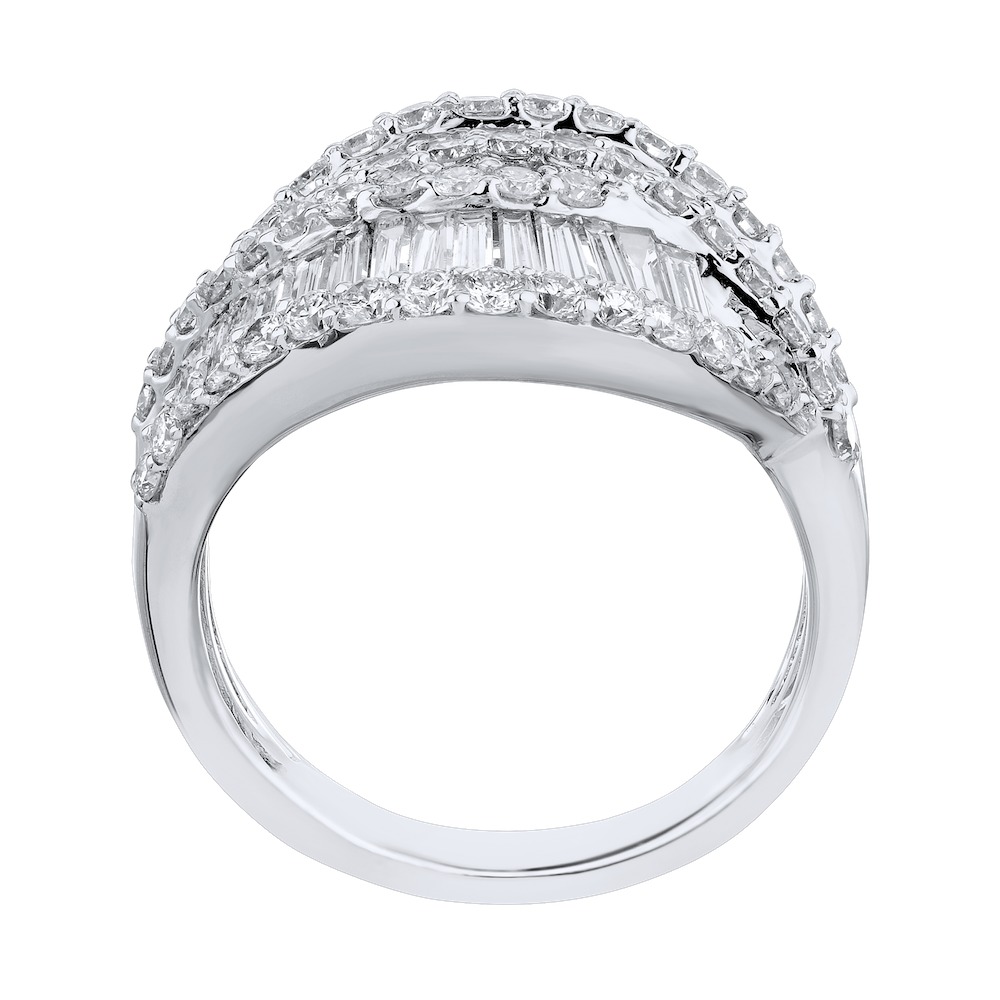 14k White Gold Ring Diamond DiaBag 2.50 Ctw Ring
