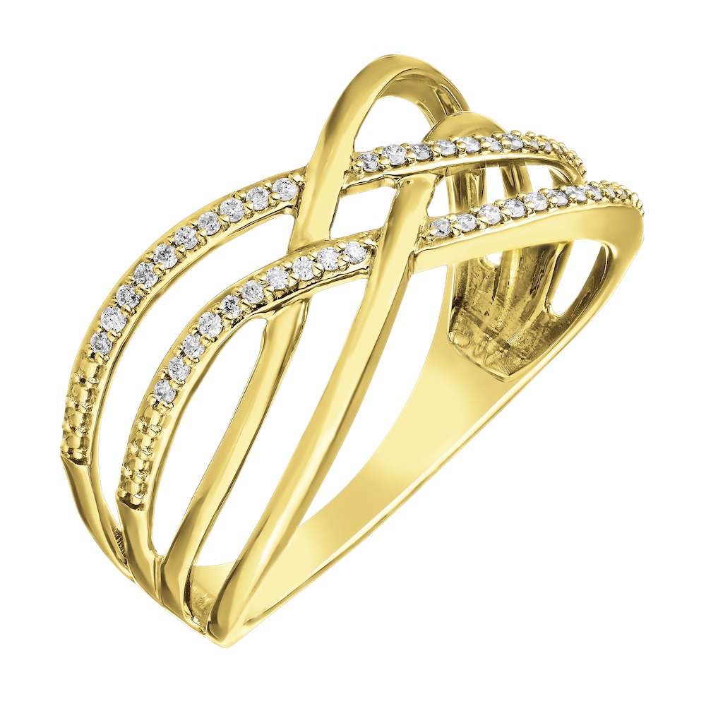 10k Yellow Gold Ring Diamond 0.10 Ctw Ring