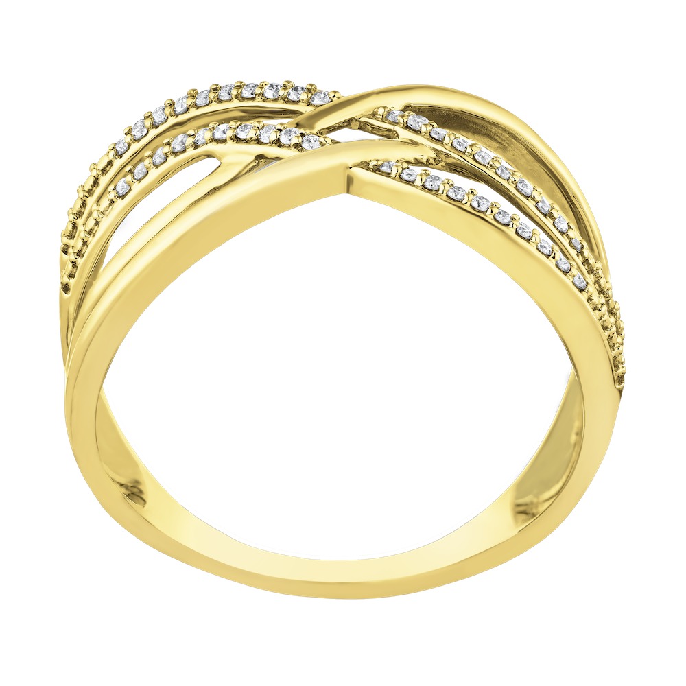 10k Yellow Gold Ring Diamond 0.10 Ctw Ring