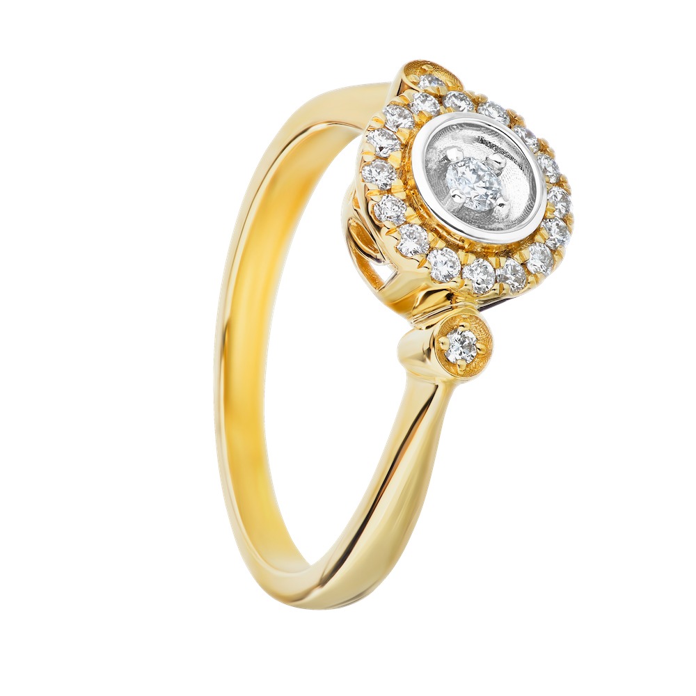 14k Yellow Gold Ring Diamond 0.25 Ctw Ring