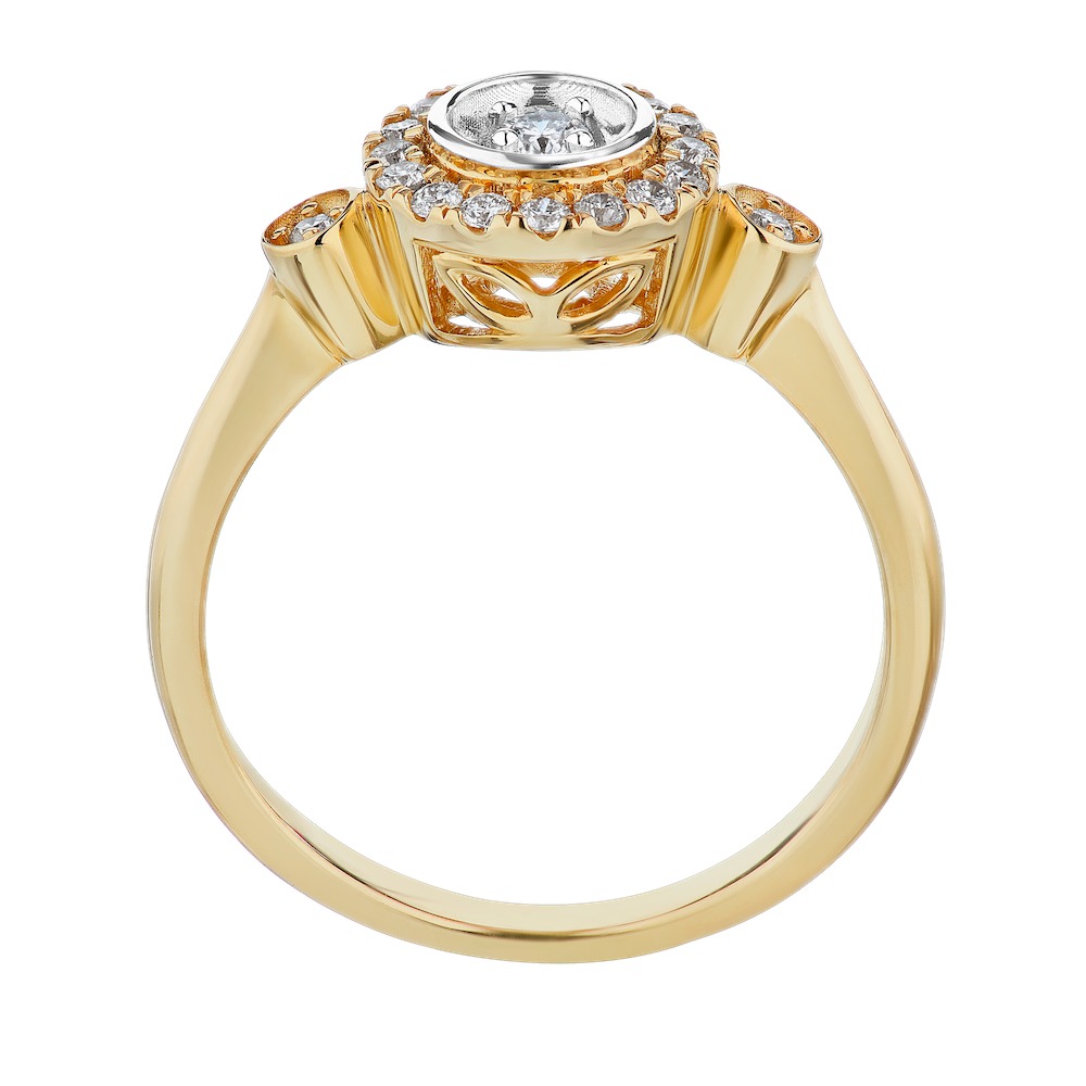14k Yellow Gold Ring Diamond 0.25 Ctw Ring