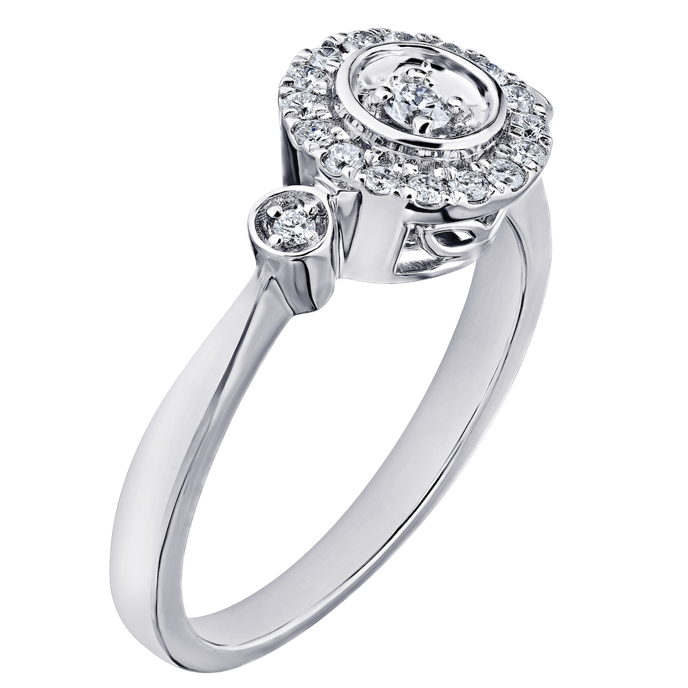 14k White Gold Ring Diamond 0.25 Ctw Ring