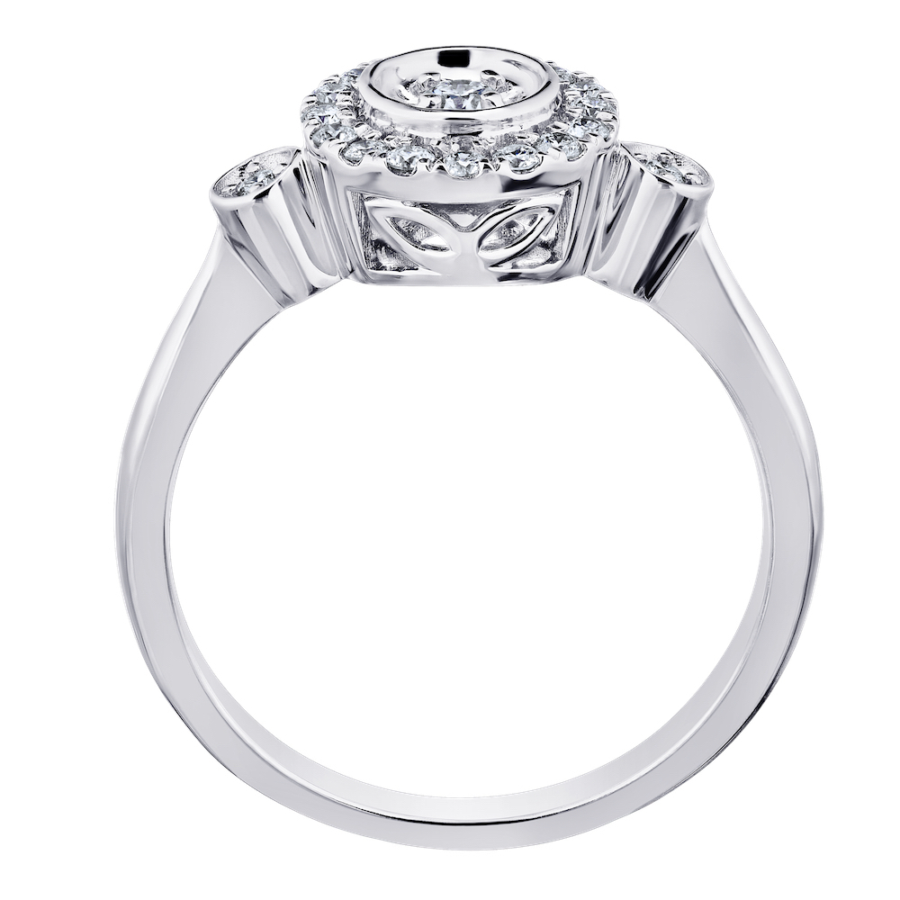 14k White Gold Ring Diamond 0.25 Ctw Ring