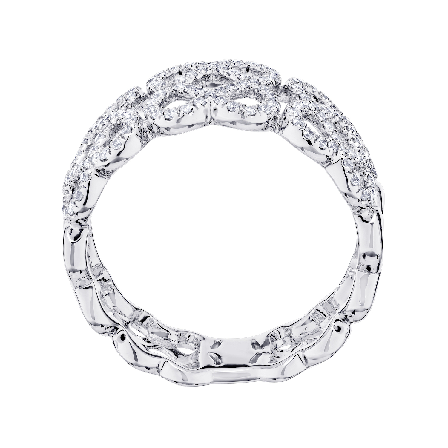 14k White Gold Ring Diamond 0.33 Ctw Ring
