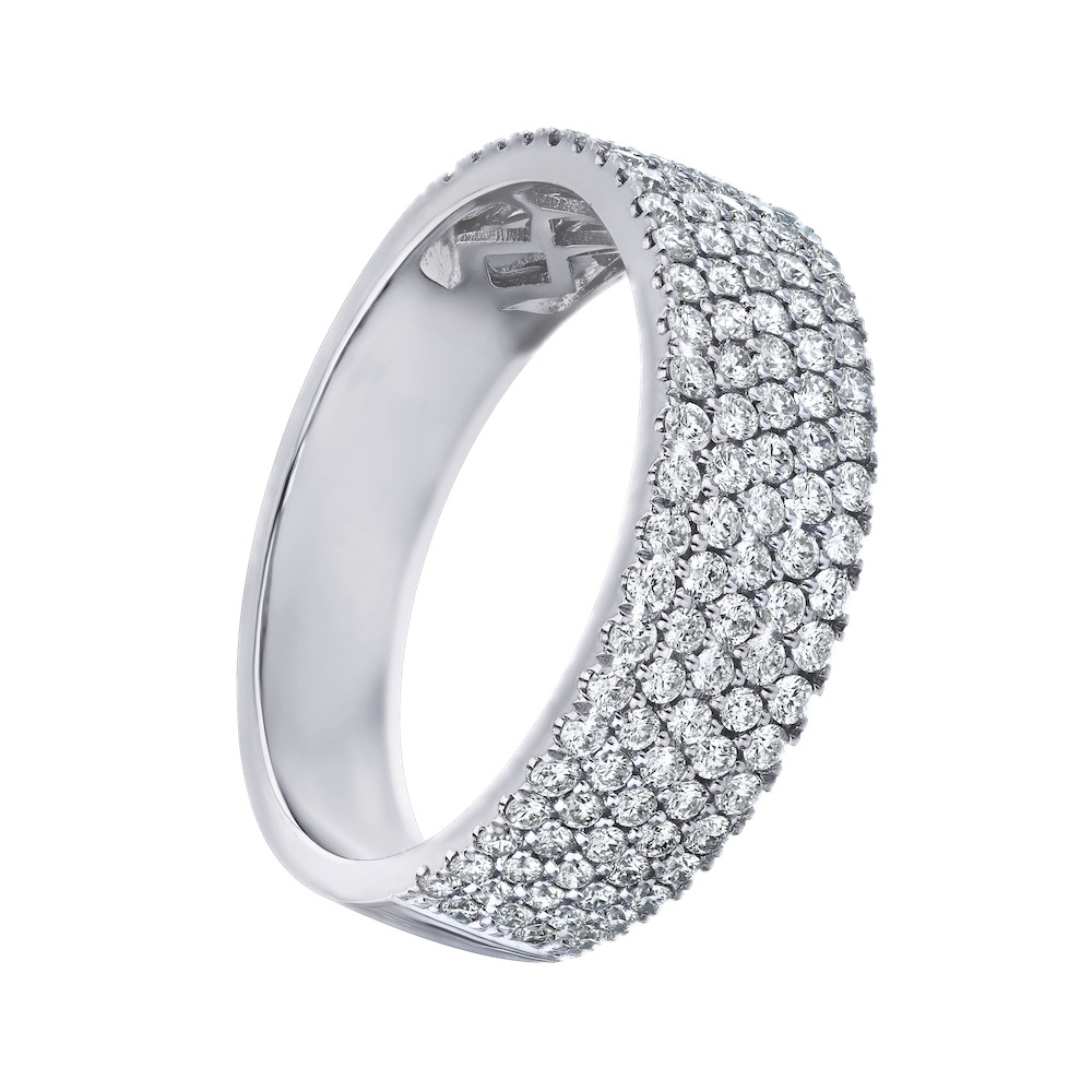 14k White Gold Ring Diamond 1.00 Ctw Ring
