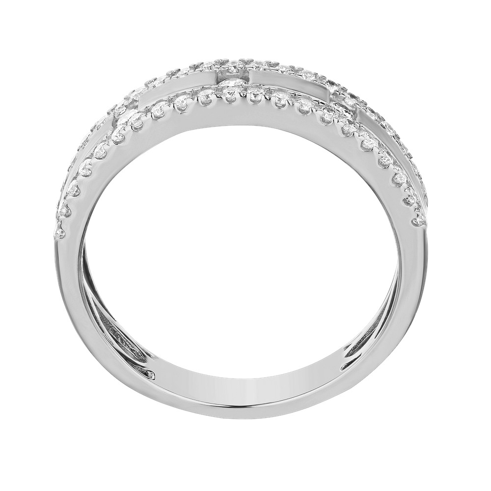 14k White Gold Ring Diamond 0.40 Ctw Ring