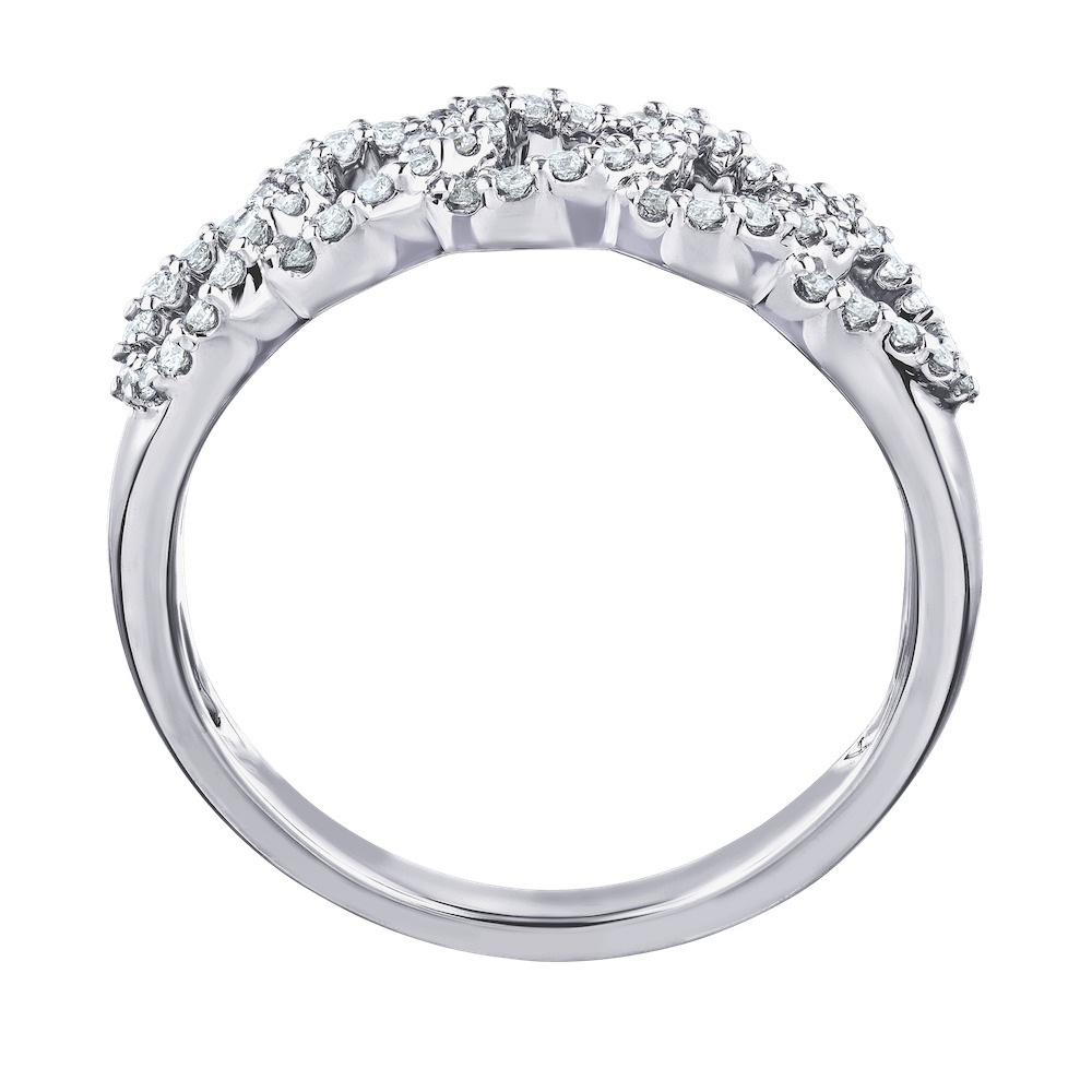 14k White Gold Ring Diamond 0.33 Ctw Ring