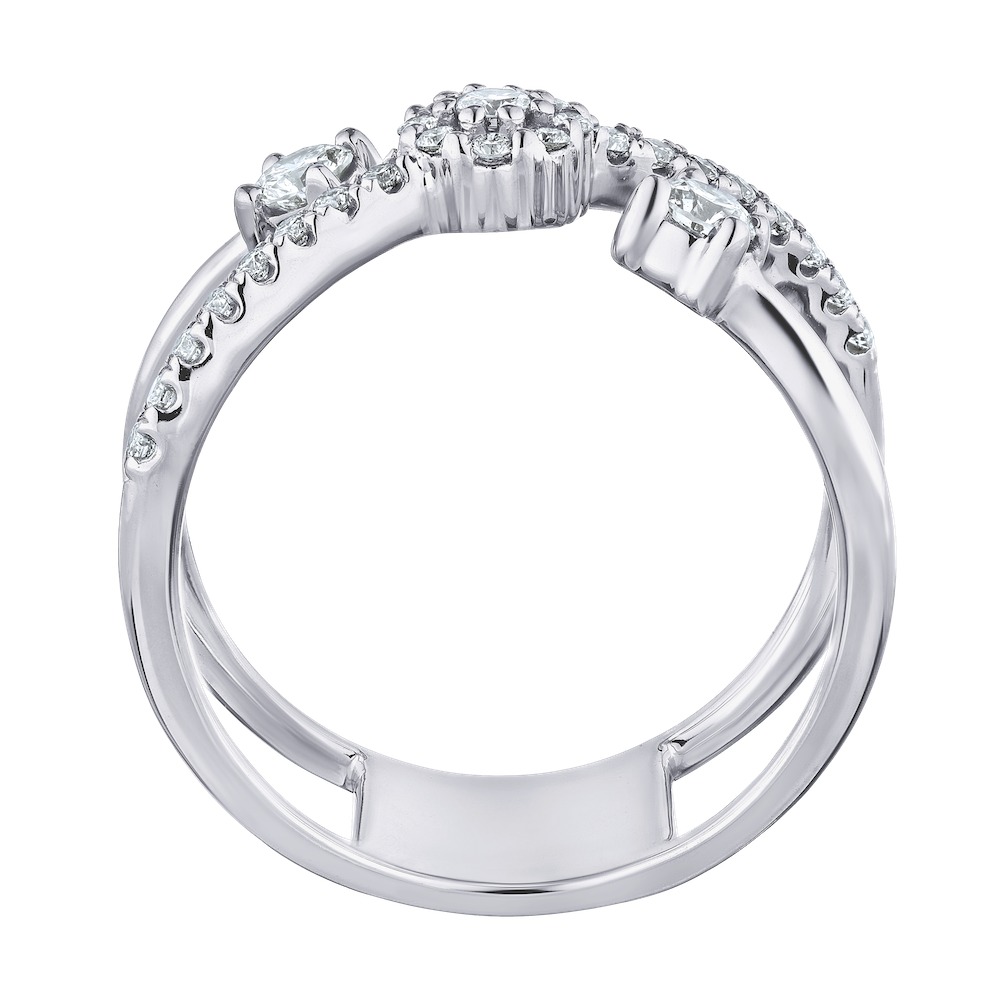 14k White Gold Ring Diamond 0.50 Ctw Ring