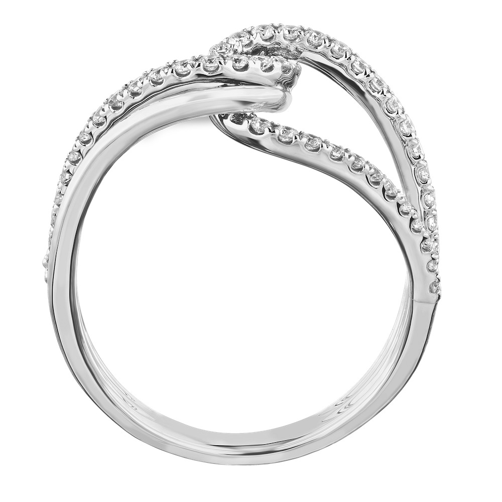 14k White Gold Ring Diamond 0.50 Ctw Ring