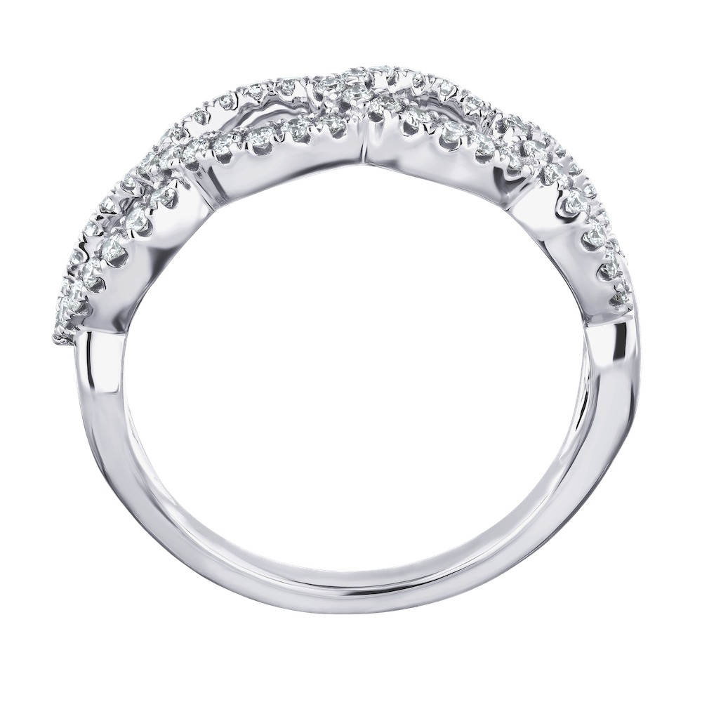 14k White Gold Ring Diamond 0.33 Ctw Ring