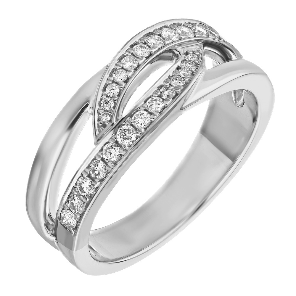 14k White Gold Ring Diamond 0.25 Ctw Ring